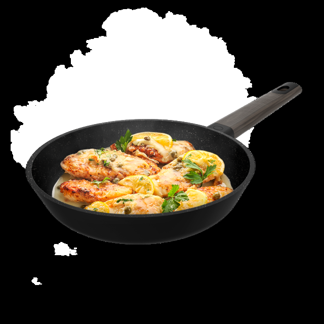 Cecotec Polka Excellence 28 Bucket Force. Sartén Con Diámetro De 28 Cm Aluminio Fundido Revestimiento Antiadherente Apta Para Lavavajillas Y Todo Tipo De Cocinas Fondo Indeformable Sartén 