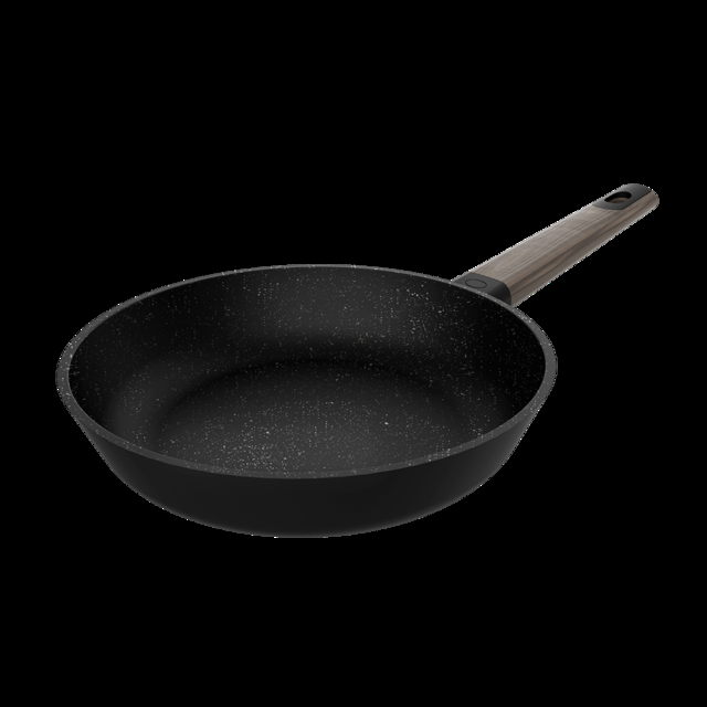 Cecotec Polka Excellence 28 Bucket Force. Sartén con Diámetro de 28 cm Aluminio Fundido Revestimiento antiadherente Apta para Lavavajillas y Todo tipo de cocinas Fondo indeformable Sartén 