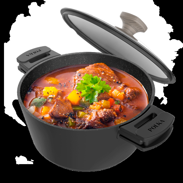 Cecotec Polka Excellence 28 Pot Force. Olla Con Diámetro De 28 Cm Aluminio Fundido Revestimiento Antiadherente Apta Para Todo Tipo De Cocinas Y Lavavajillas Fondo Indeformable Olla