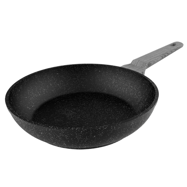 Cecotec Polka Exclusive 20 Bucket Wood&Rock. Sartén Con Diámetro De 20 Cm Mango Frío De Baquelita Aluminio Forjado Revestimiento Antiadherente Teflon Apta Para Lavavajillas Y Todo Tipo De Cocinas Sartén