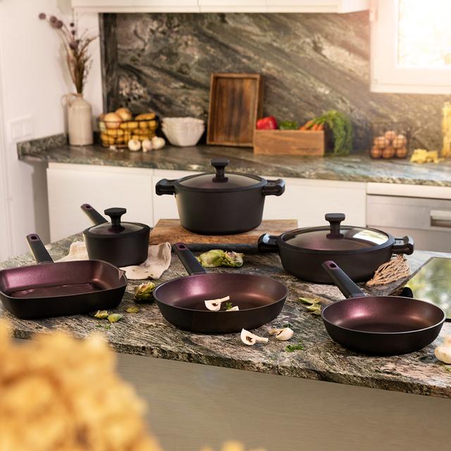 Cecotec Polka Experience 20-24 Bucket Set Titan. Set De Sartenes Con Diámetro 20-24 Cm Aluminio Fundido Revestimiento Antiadherente Apta Para Todo Tipo De Cocinas Y Lavavajillas Set De Sartenes