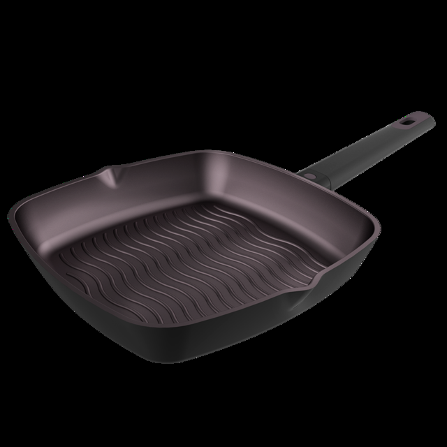 Cecotec Polka Experience 28 Grill Titan. Grill Con Diámetro 28 Cm Aluminio Fundido Revestimiento Teflon Select Apta Para Lavavajillas Y Todo Tipo De Cocinas Fondo Indeformable Grill