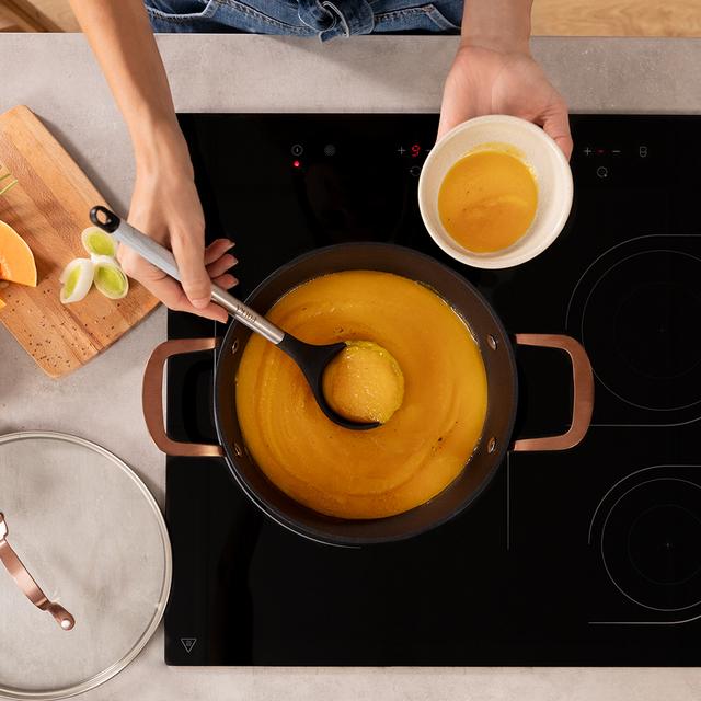 Cecotec Polka Fantasy 28 Pot Golden. Olla De 28 Cm De Diámetro Y Capacidad De 7 1 L Con Tapa De Cristal Templado. Ollas