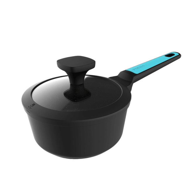 Cecotec Polka Platinum 16 Pot Thunder. Cazo con Diámetro de 16 cm Aluminio Forjado Revestimiento Antiadherente Teflon Platinum Plus Apta para Lavavajillas y Todo tipo de Cocinas Libre PFOA Cazo