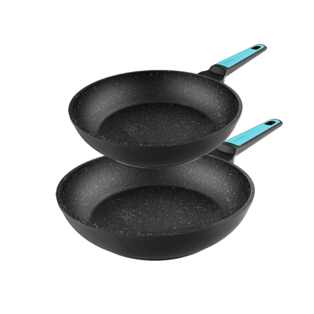 Cecotec Polka Platinum 20-24 Bucket Set Thunder. Set de Sartenes con Diámetro 20-24 cm Aluminio Forjado Revestimiento Antiadherente Teflon Apta para Lavavajillas y Todo tipo de Cocinas Libre PFOA Set de sartenes