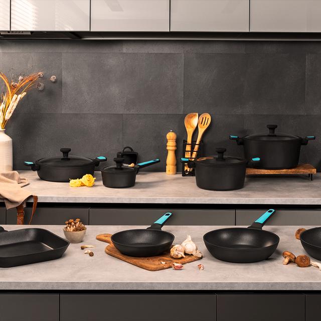 Cecotec Polka Platinum 24 Bucket Thunder. Sartén Con Diámetro De 24 Cm Aluminio Forjado Revestimiento Antiadherente Teflon Platinum Plus Apta Para Lavavajillas Y Todo Tipo De Cocinas Libre PFOA Sartén