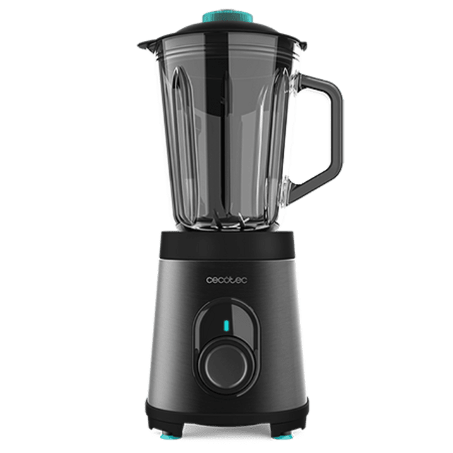 Cecotec Power Black Titanium 1200 Inox. 04158 De 1200 W Acero Inoxidable Cuchilla 6 Hojas Con Recubrimiento Titanium Negro Y Jarra De Vidrio Fundido De 1 5 Batidora De Vaso