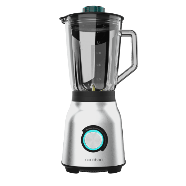 Cecotec Power Black Titanium 1800MAX Blend It Batidora De Vaso De 1800 W De Maxima Potencia De Acero Inoxidable Con Cuchilla De 6 Hojas Con Recubrimiento De Titanio Negro Y Jarra De Vidrio Fundido Con 1 5 L De Capacidad. Cuenta