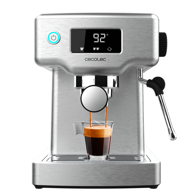 Cecotec Power Espresso 20 Barista Compact Cafetera barista con 20 bares pantalla digital y thermoblock. Cafetera barista