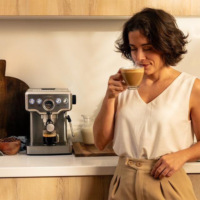 Cecotec Power Espresso 20 Barista Mini Cafetera Barista Con 20 Bares Manometro Y Thermoblock. Cafetera Barista