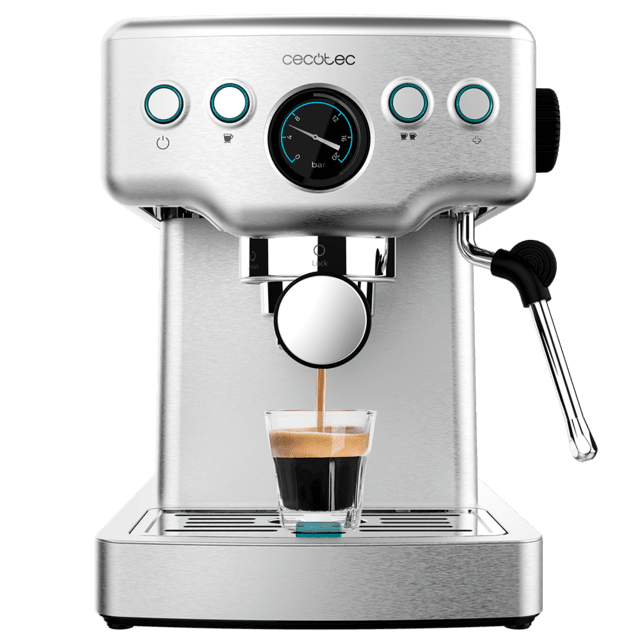 Cecotec Power Espresso 20 Barista Mini Cafetera barista con 20 bares manometro y thermoblock. Cafetera barista