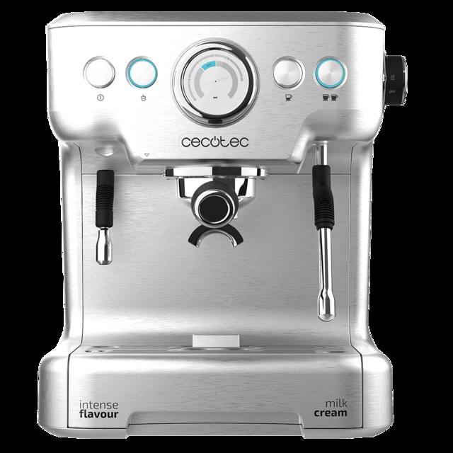 Cecotec Power Espresso 20 Barista Pro. Cafetera Express De 2900 W Thermoblock Para Café Y Espumar Leche 20 Bares Manómetro PressurePro Modo Auto Filtro Para 1 Y 2 Cafés Cafetera Express