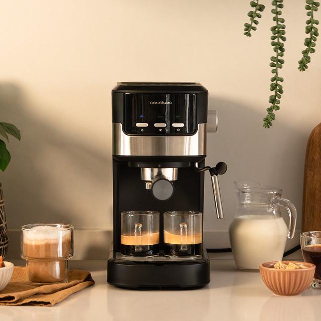 Cecotec Power Espresso 20 Pecan Cafetera Espresso Con 20 Bares Con Vaporizador. Cafetera Espresso 20 Bares