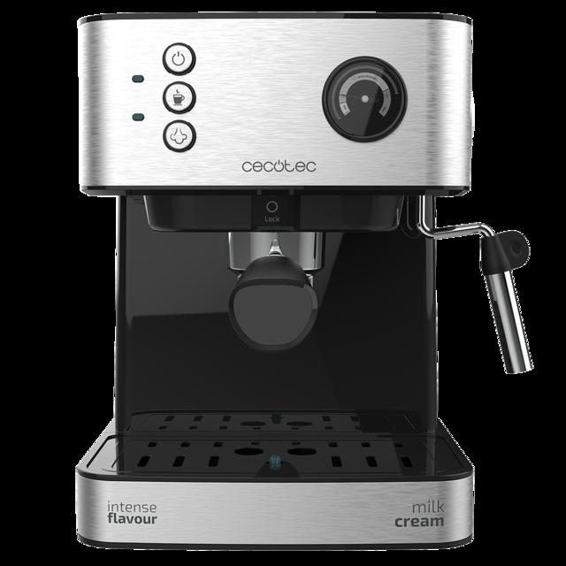 Cecotec Power Espresso 20 Professionale. Cafetera Express De 850 W 20 Bares Manómetro Depósito De 1 5L Brazo Doble Salida Vaporizador Superficie Calientatazas Acabados En Acero Inoxidable Cafetera Express 20 Bares  
