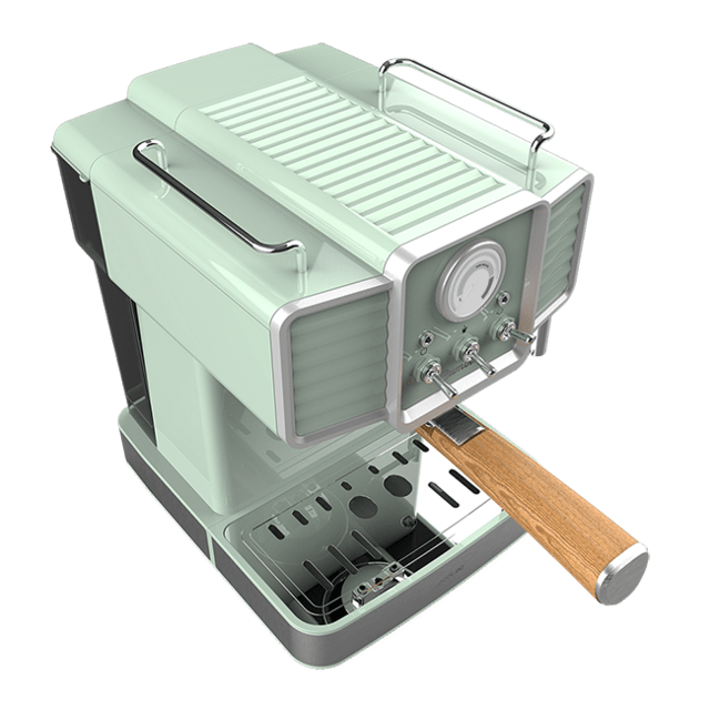 Cecotec Power Espresso 20 Tradizionale Light Green Cafetera Express Para Espressos Y Cappuccinos Rápido Sistema De Calentamiento Por Thermoblock 20 Bares Manómetro PressurePro Y Vaporizador Orientable Cafetera Espresso