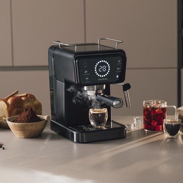 Cecotec Power Espresso Touch ColdBrew Cafetera Express Para Café Espresso Y Cappuccino Café En Frío Con 20 Bares Y Vaporizador Orientable. Cafetera Express