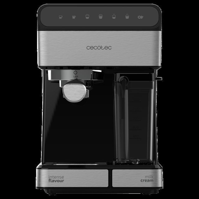 Cecotec Power Instant-ccino 20 - Cafetera Semiautomatica Presión 20 Bares Capacidad De 1.4 L 6 Funciones Calentador Por Thermoblock Control Táctil Tanque De Leche 1350 W Color Negra<h2 Class="d-flex Justify-content-center Just