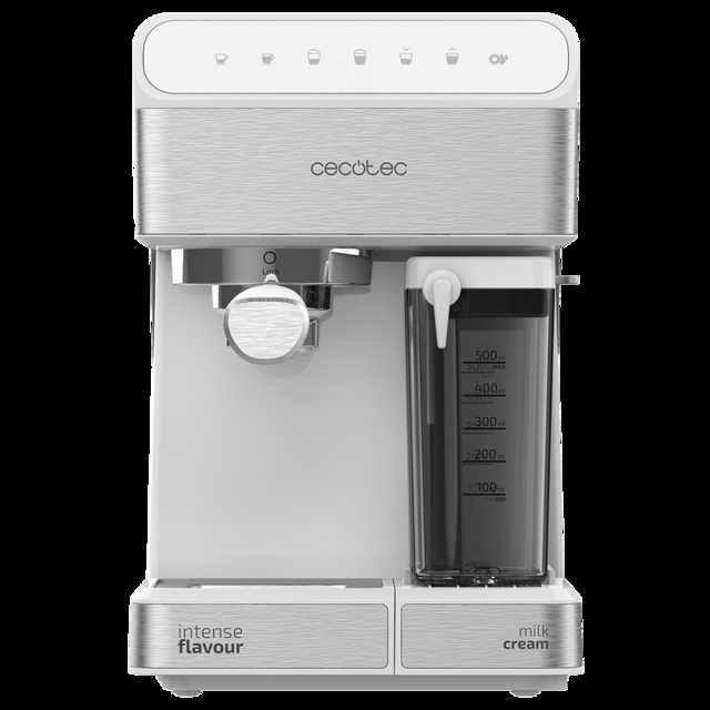 Cecotec Power Instant-ccino 20 Touch Serie Bianca. Cafetera Semiautomatica De 1350 W Presión 20 Bares Capacidad De 1 4l 6 Funciones Calentador Por Thermoblock Control Táctil Tanque De Leche<h2 Class="d-flex Justify-content-cen