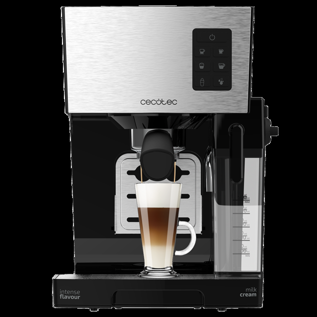Cecotec Power Instant-ccino Cafetera Express Semiautomática Tanque De Leche Cappuccino En Un Solo Paso 20 Bares De Presión Y Sistema Thermoblock Inox Cafetera Semiautomática 20 Bares