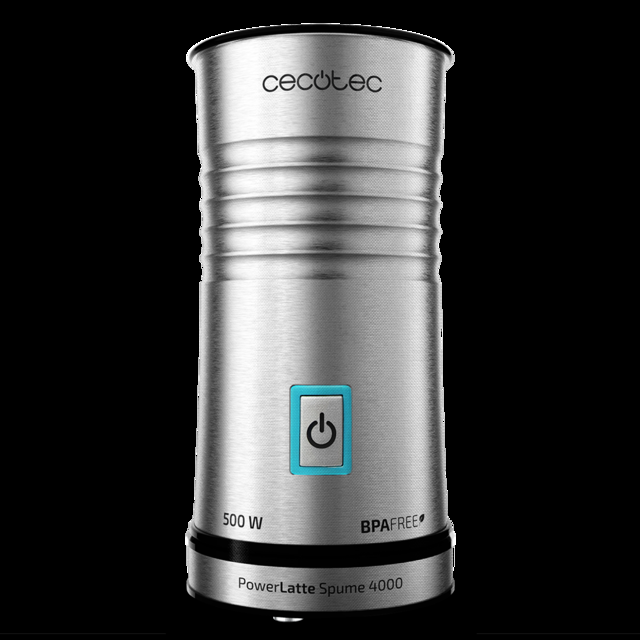 Cecotec Power Latte Spume 4000. Espumador de leche de 500 W Capacidad de 115ml Sin Cables 3 Modos de Funcionamiento Todo Tipo de Leche Base 360º antideslizante Espumador de leche eléctrico  