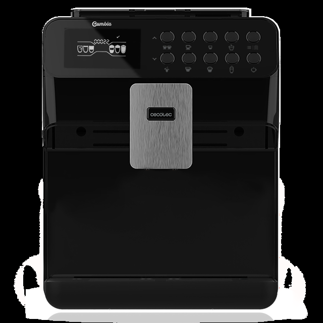 Cecotec Power Matic-ccino 7000 Serie Nera. Cafetera Superautomática Con Depósito De Leche Pantalla Digital Café Personalizable Tecnología ForceAroma 19 Bares De Presión Bandeja Calientatazas Cafetera Superautomática