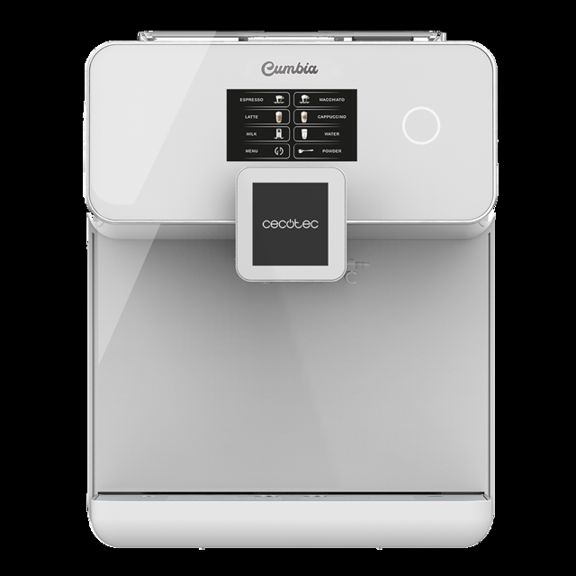 Cecotec Power Matic-ccino 8000 Touch Serie Bianca. Cafetera Superautomática Con Depósito De Leche Pantalla Táctil Prepara Cappuccino Café Personalizable Tecnología ForceAroma De 19 Bares De Presión Cafetera Superautomátic