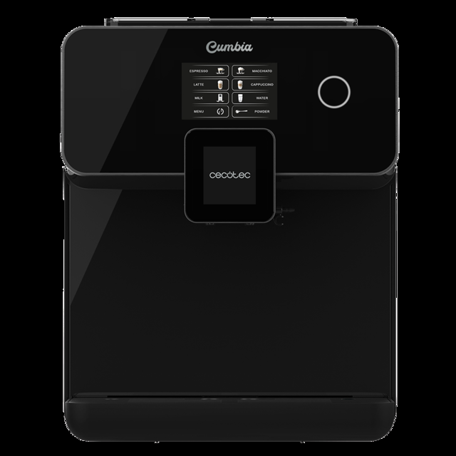 Cecotec Power Matic-ccino 8000 Touch Serie Nera. Cafetera Superautomática Con Depósito De Leche Pantalla Táctil Prepara Cappuccino Café Personalizable Tecnología ForceAroma 19 Bares De Presión Cafetera Superautomática  