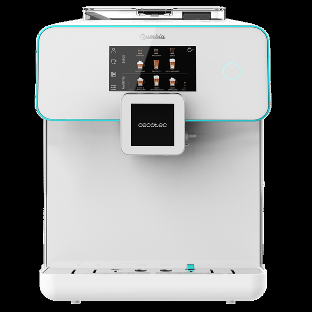Cecotec Power Matic-ccino 9000 Serie Bianca. Cafetera Superautomática Cumbia Que Personaliza Intensidad Temperature Café Leche Y Espuma 19 Bares De Presión Pantalla LED 5 Niveles De Molido Cafetera Superautomática  