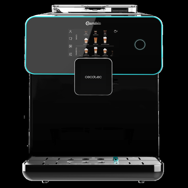 Cecotec Power Matic-ccino 9000 Serie Nera. Cafetera Superautomática Cumbia Que Personaliza Intensidad Temperature Café Leche Y Espuma 19 Bares De Presión Pantalla LED 5 Niveles De Molido Cafetera Superautomática  