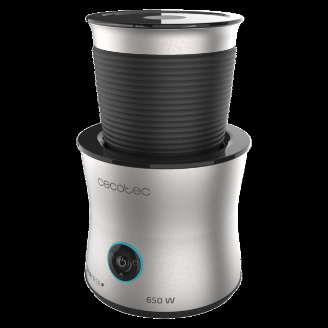 Cecotec Power Moca Spume 5000. Espumador De Leche De 650 W Capacidad De 200 Ml 4 Modos De Funcionamiento Prepara Chocolate Caliente Jarra De Acero Inoxidable Base 360º Antideslizante Espumador De Leche Eléctrico  