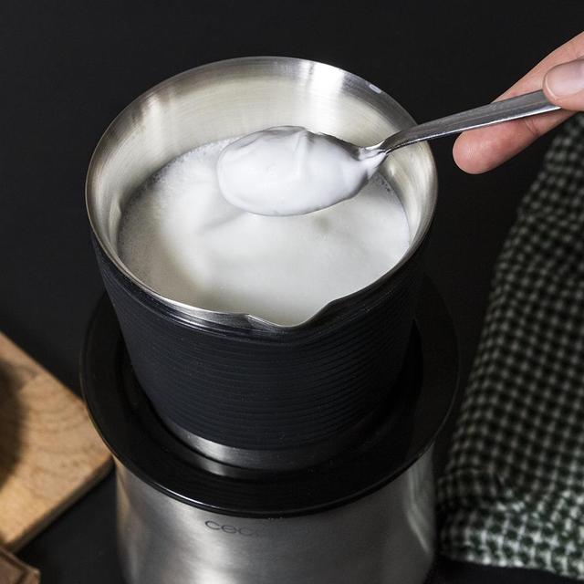 Cecotec Power Moca Spume 5000 M. Espumador De Leche De 650 W Capacidad De 200 Ml 4 Modos De Funcionamiento Prepara Chocolate Caliente Jarra De Acero Inoxidable Base 360º Antideslizante Espumador De Leche Eléctrico