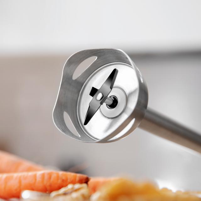 Cecotec Power TitanBlack 1200 XL PerfectCream&Crush. Batidora De Mano De 1200 W Cuchillas De 4 Hojas Pie XL Campana Antisalpicaduras Incluye Picadora Con Cuchilla Varillas Batidoras Y Pasapurés Batidora De Mano De 1200 W