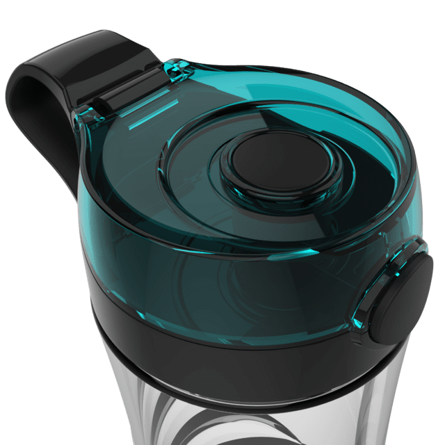 Cecotec Power Titanium 650 EasyGo Batidora De Smoothies Con Vaso Portátil Molinillo 4 Cuchillas Con Recubrimiento De Titanio Negro Y 650 W. Batidora De Smoothies Con Vaso Portátil