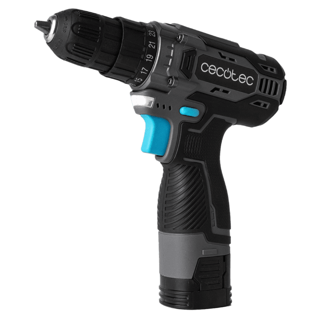 Cecotec PowerForce 1620 Easy Hand Taladro Atornillador Con Dos Baterías De 16V Y 2.000mAh. Apto Para Cualquier Material. Velocidad De 1.500rpm. Par De Apriete De 38Nm Regulable En 25+1 Niveles. Incluye Un Maletín Y Accesorios.