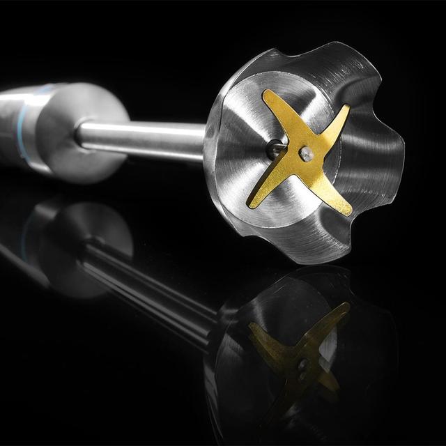 Cecotec PowerGear 1500 XL Pro. Batidora De Mano De 1500 W 21 Velocidades + Turbo Acero/Silicona Pie XL Cuchilla De 4 Hojas Recubrimiento Titanio Engranaje De Metal Incluye Accesorios Batidora De Mano 1500 W