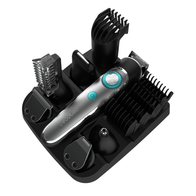 Cecotec PrecisionCare Multigrooming Trimmer Multigrooming Con 6 Cabezales Con 5 Peines En Medidas De 3/6/9/12/15 Mm Y 2 Peines Regulables De 1 A 10 Mm Y De 11 A 20 Mm Un Peine Corporal Y Resistencia IPX7. Cortapelos
