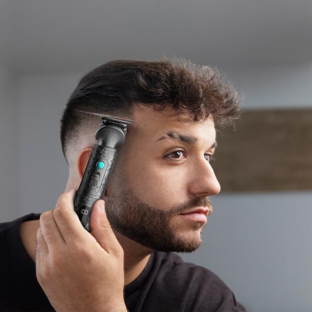 Cecotec PrecisionCare Samurai Profiling Multigrooming Con 6 Cabezales 10 Peines Para Diferentes Zonas Cuchilla De Acero Inoxidable Y 170 Minutos De Autonomía Perfiladoras