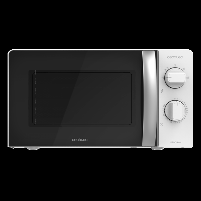 Cecotec ProClean 2010. Microondas Con 700W De Potencia 20L De Capacidad Tecnología 3DWave Modo Descongelación 6 Niveles De Potencia Temporizador 30 Mins Diseño Compacto Microondas 20 L