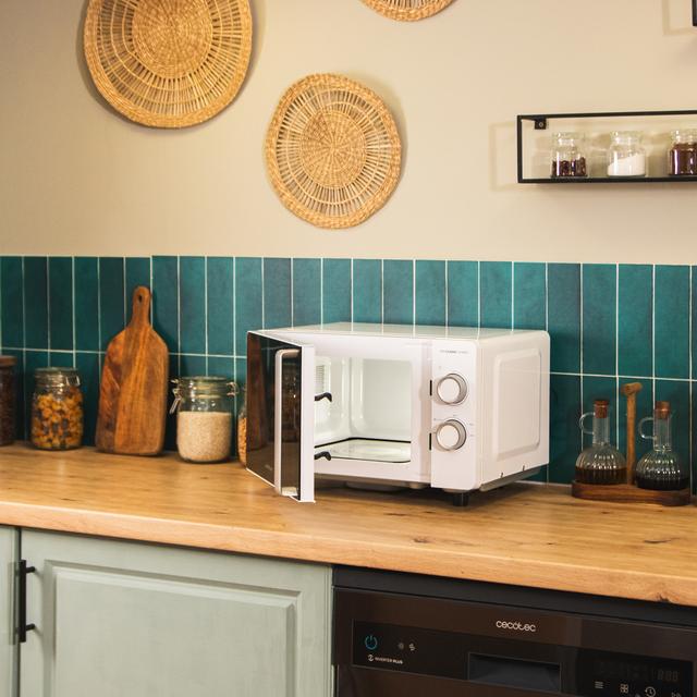 Cecotec Proclean 3010 Flatbed Microondas Sin Plato Mecánico. De 20 Litros De Capacidad Y 700 W De Potencia. Microondas Sin Plato 