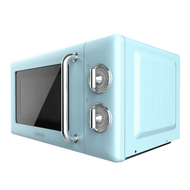 Cecotec ProClean 3010 Retro Blue Microondas Retro Blue Microondas Mecánico De 20 L Y 700 W. Microondas