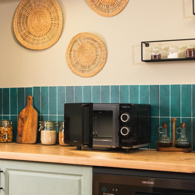 Cecotec Proclean 3030 Flatbed Microondas Sin Plato Mecánico. De 20 Litros De Capacidad Y 700 W De Potencia. Microondas Sin Plato 