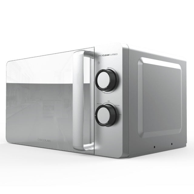 Cecotec Proclean 3060 Flatbed Mirror Microondas sin plato mecánico. De 20 litros de capacidad y 700 W de potencia. Microondas sin plato
