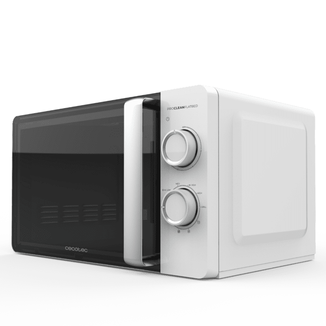 Cecotec Proclean 3110 Flatbed Microondas sin plato de 20 litros de capacidad con grill revestimiento Ready2Clean y tecnología 3DWave. Microondas sin plato