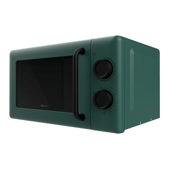 Cecotec Proclean 3110 Green Microondas Mecánico Con Grill De 20 L Y 700 W. Microondas Mecánico