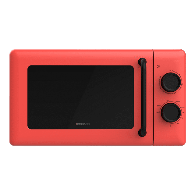 Cecotec Proclean 3110 Red Microondas mecánico con grill de 20 L y 700 W. Microondas mecánico 