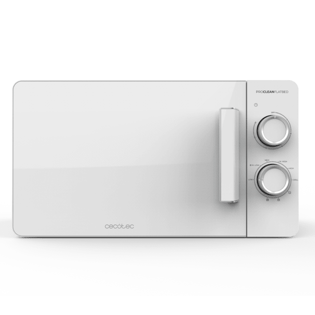 Cecotec Proclean 3120 Flatbed Microondas Sin Plato De 20 Litros De Capacidad Con Grill Revestimiento Ready2Clean Y Tecnología 3DWave. Microondas Sin Plato 