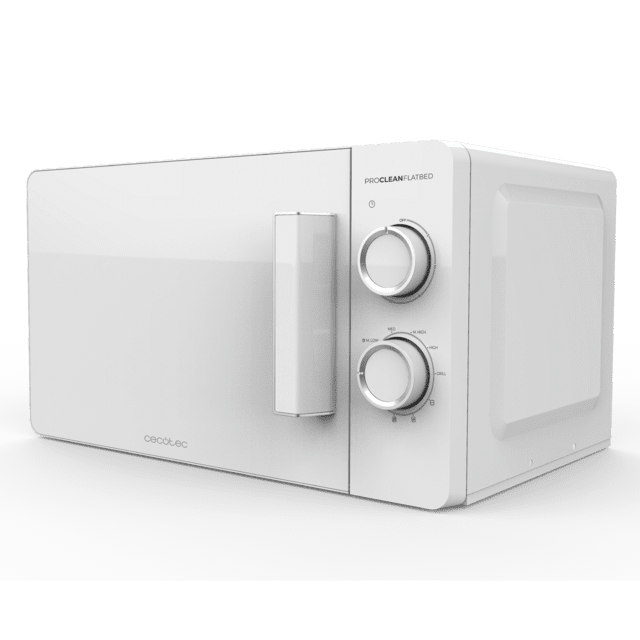 Cecotec Proclean 3120 Flatbed Microondas Sin Plato De 20 Litros De Capacidad Con Grill Revestimiento Ready2Clean Y Tecnología 3DWave. Microondas Sin Plato 