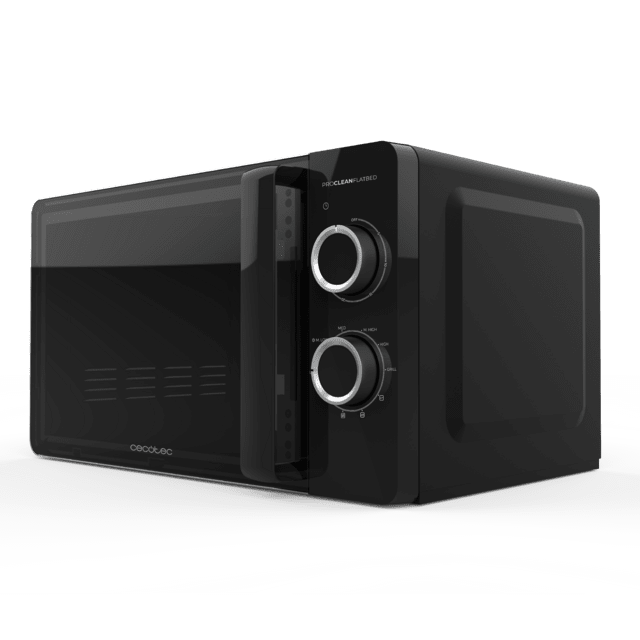 Cecotec Proclean 3130 Flatbed Microondas sin plato de 20 litros de capacidad con grill revestimiento Ready2Clean y tecnología 3DWave. Microondas sin plato