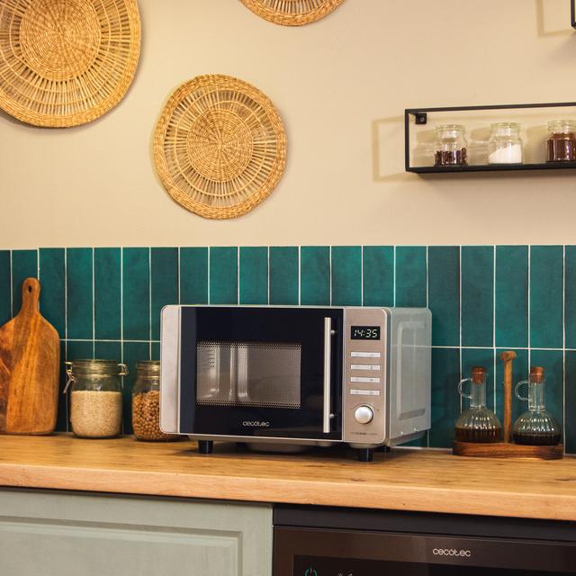 Cecotec Proclean 5010 Flatbed Inox Microondas Sin Plato Digital. De 20 Litros De Capacidad Y 700 W De Potencia. Microondas Sin Plato