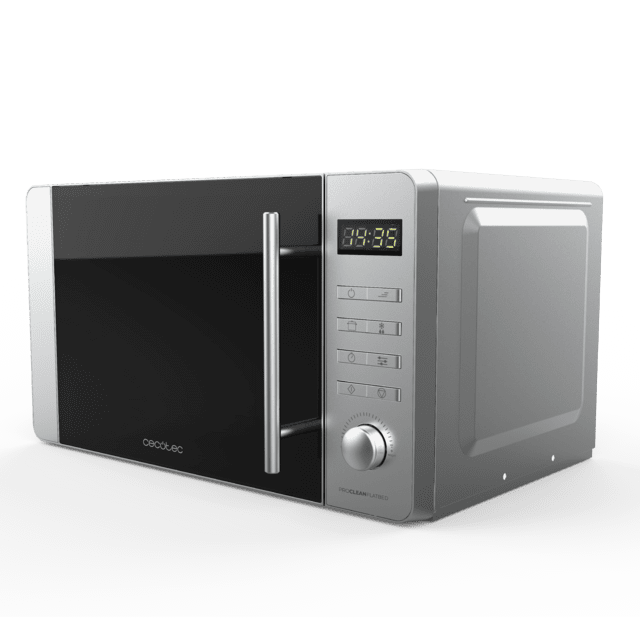 Cecotec Proclean 5010 Flatbed Inox Microondas sin plato digital. De 20 litros de capacidad y 700 W de potencia. Microondas sin plato